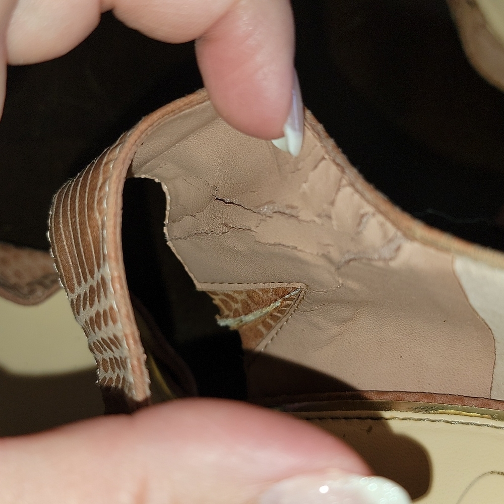 Jessica Simpson Coswell Blush Pink Snake Embossed Faux Leather Pointed Toe Pump - Picture 9 of 11